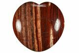 Polished Snakeskin Jasper Heart - Western Australia #311941-1